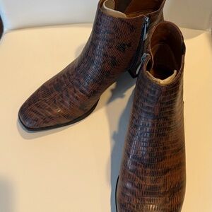 Franco Sarto Nico Espresso PU boots New with tags in Box 7 M